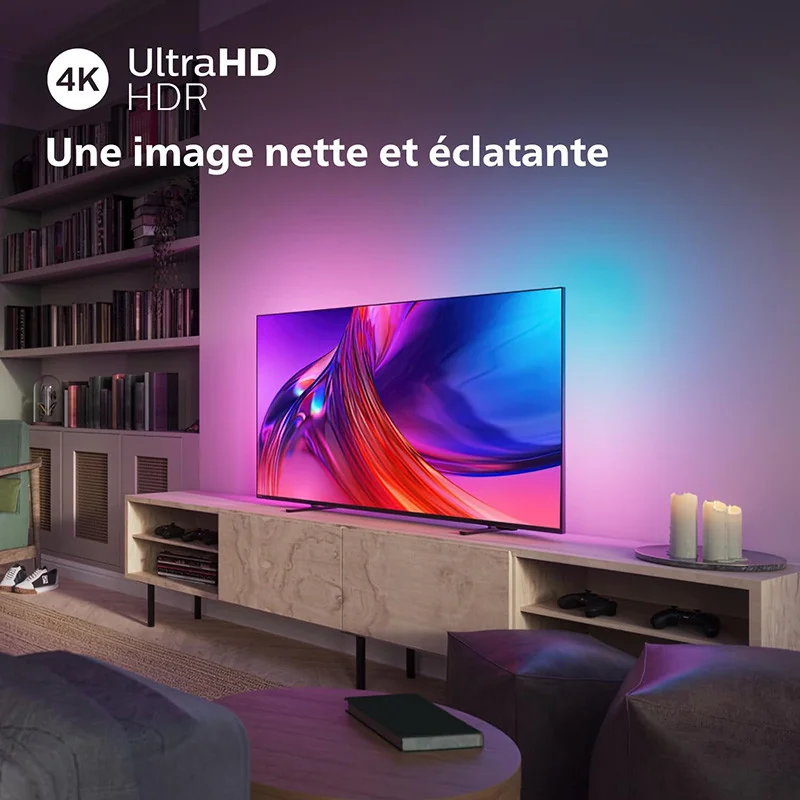 TV - LED - PHILIPS - 108 cm - 4K - 60 Hz - Smart TV - 43PUS8508/12