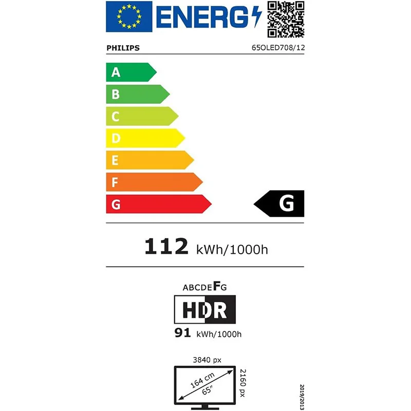 TV - OLED - PHILIPS - 164 cm - 4K - 120 Hz - Smart TV - 65OLED708/12