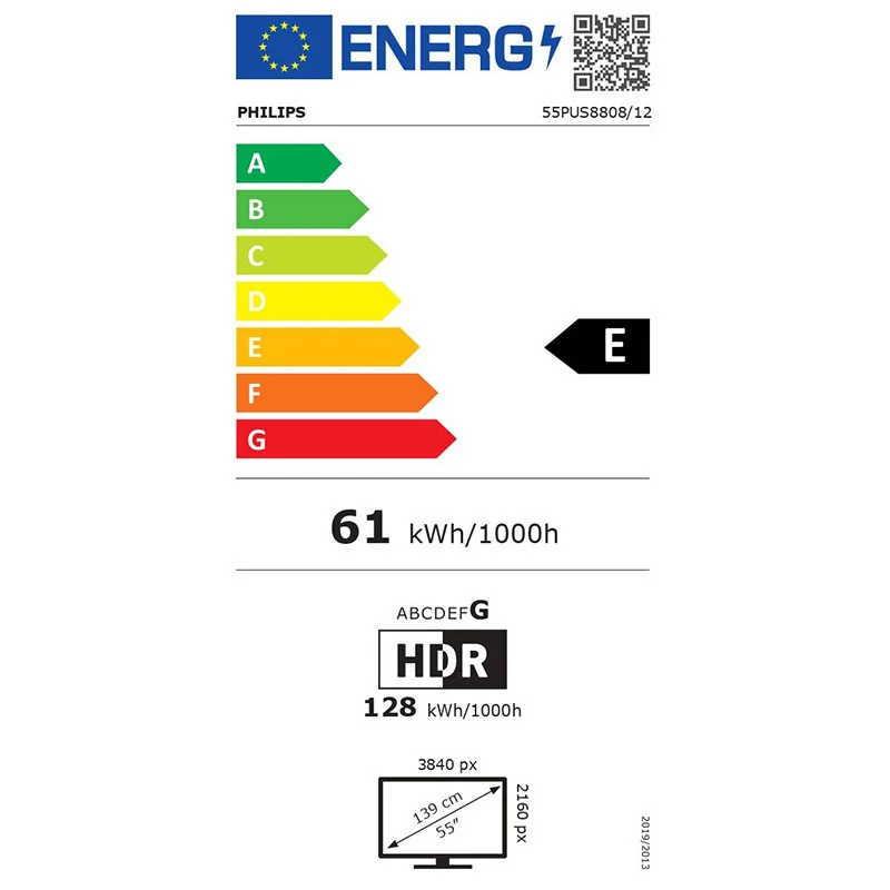 TV - LED - PHILIPS - 139 cm - 4K - 60 Hz - Smart TV - 55PUS8808/12