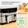 Friteuse sans huile Moulinex Easy Fry and Grill Dual Inox EZ905D20