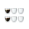 Lot de 6 verres Espresso double paroi 8cl