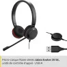 Micro casque stéréo USB-C Evolve 20SE MS Noir - JABRA - CAS_JABRA_20SEMS-C