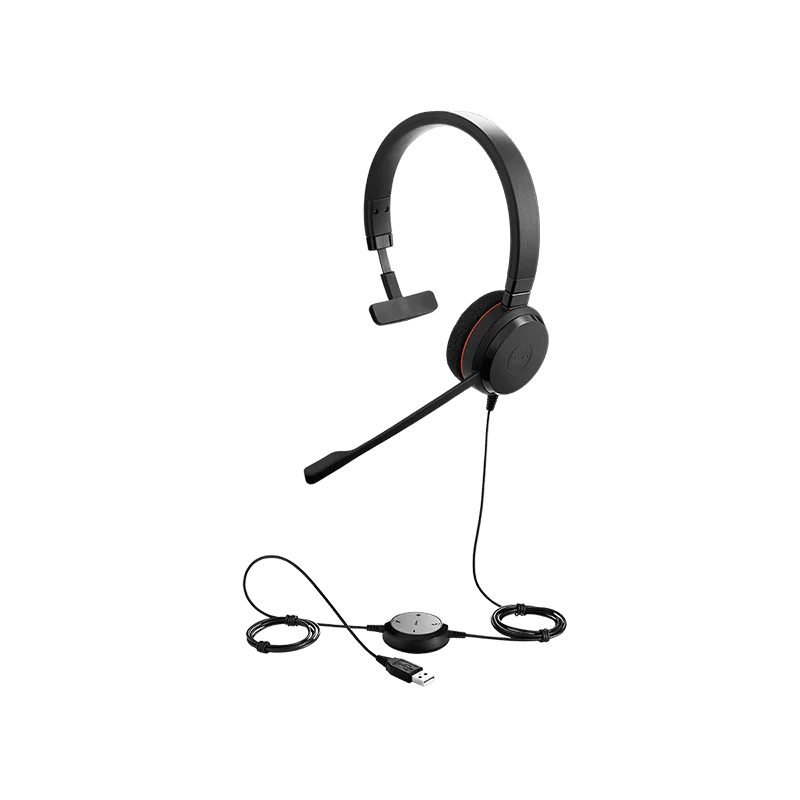 Micro casque stéréo USB-C Evolve 20SE MS Noir - JABRA - CAS_JABRA_20SEMS-C