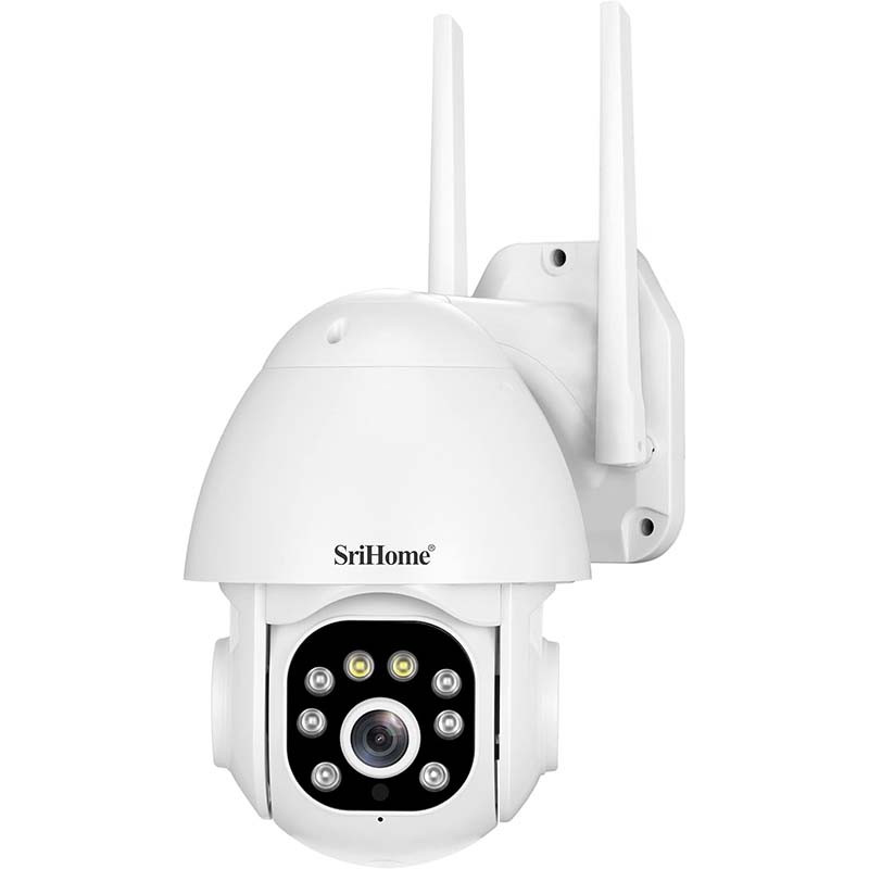 Caméra de sécurité FHD IR Wifi vision nocturne 3MP Blanc - SRIHOME