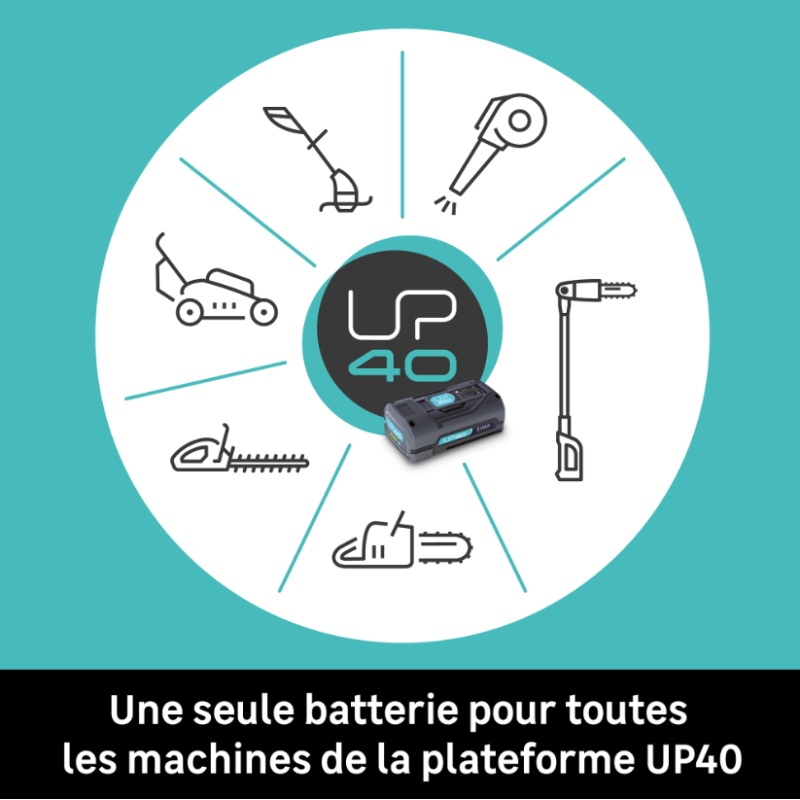 Débroussailleuse sur batterie UP40, 40 V, L.33 cm, sans batterie - STERWINS