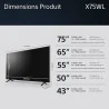 TV - LED - SONY - 165 cm - 4K - 60 Hz - Smart TV - KD65X75WLAEP