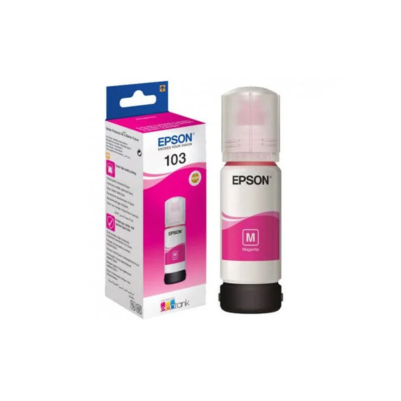 Recharge d'encre 65ml Ecotank103 Magenta - EPSON - EPS_C13T00S34A