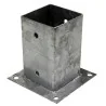 Support à fixer acier 10x7x7cm Gris - 68283152