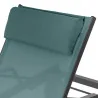 Transat en Texaline Inclinable Ocala 2 roues Vert jade/Graphite - HESPERIDE - 186655