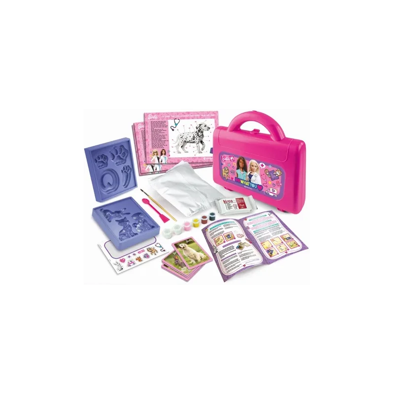 Barbie Coffret créatif vétérinaire - CLEMENTONI - Dès 7ans