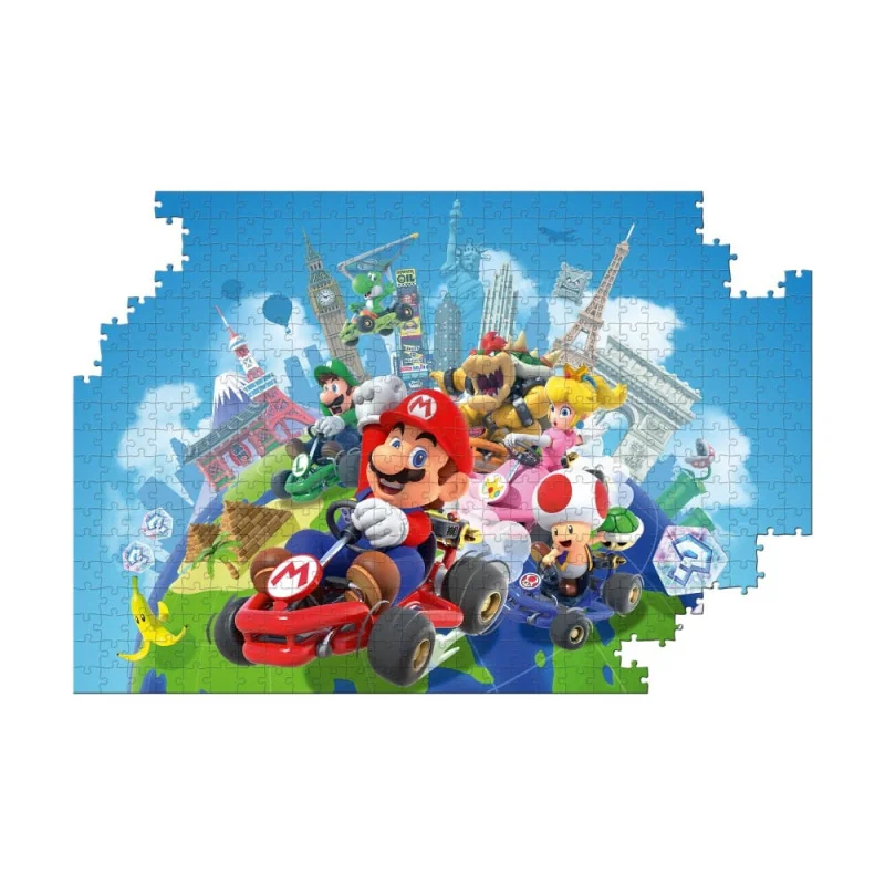 Puzzle Mario Kart Autour du monde 500 pièces - dès 8 ans