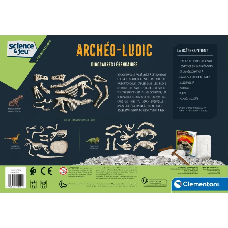 SCIENCE ET JEU - ARCHEO LUDIC - DINOSAURES LEGENDAIRES - dès 7ans