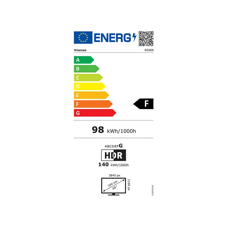 TV - LED - HISENSE - 164 cm - 4K - 60 Hz - Smart TV - 65A6K