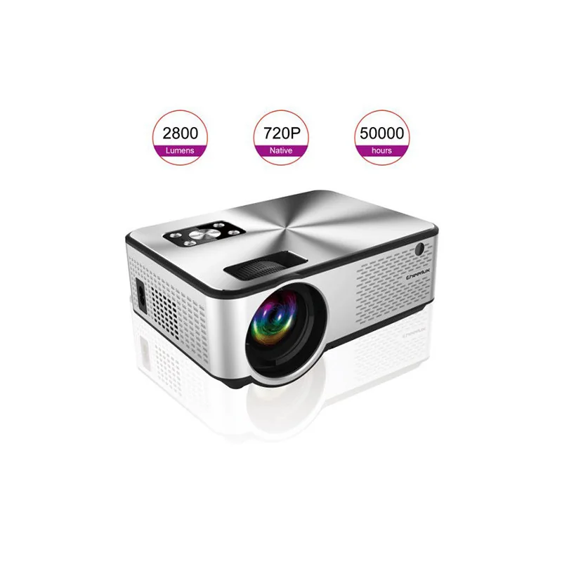 Vidéoprojecteur LED Android 2800 Lumens HD Argenté/Noir - CHEERLUX - VIDEO_C9_ANDROID.