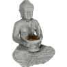 Bouddha assis avec bougie H 41,5 cm 