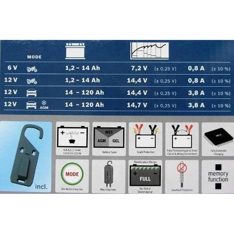 Chargeur de batterie C3 6/12V - BOSCH - 018999903M