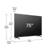 TV LED UHD - HISENSE - 191 cm - 4K - 60 Hz - Smart TV - 75A6K