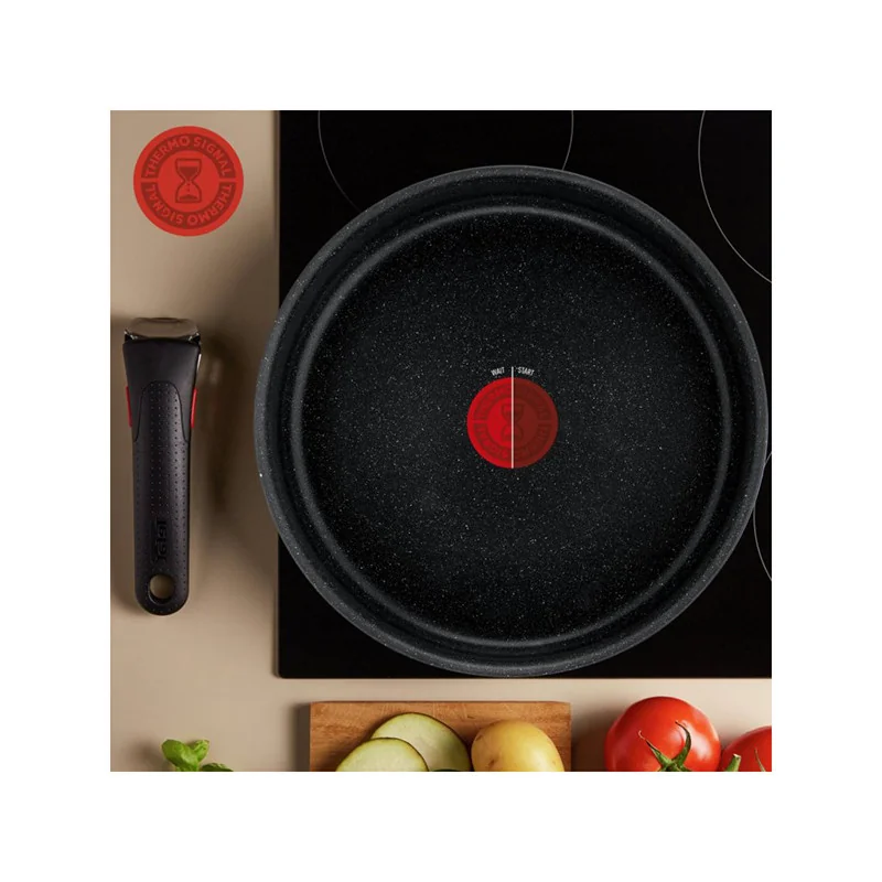 Batterie de cuisine Ingenio Black Stone 4 pièces Noir - TEFAL - L3998902