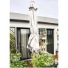 Parasol droit Agora octogonal L.296xl.296 cm Blanc - NATERIAL - :100157952