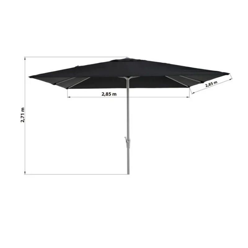 Parasol Aura L285xl285 cm Gris - NATERIAL - :100157979