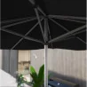 Parasol Aura L285xl285 cm Gris - NATERIAL - :100157979