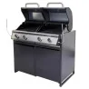 Module barbecue Europa 109x60cm Gris Argenté - NATERIAL - :100158115