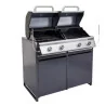 Module barbecue Europa 109x60cm Gris Argenté - NATERIAL - :100158115