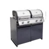 Module barbecue Europa 109x60cm Gris Argenté - NATERIAL - :100158115