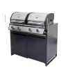 Module barbecue Europa 109x60cm Gris Argenté - NATERIAL - :100158115