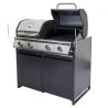 Module barbecue Europa 109x60cm Gris Argenté - NATERIAL - :100158115