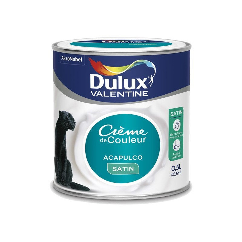 Peinture Acapulco Satin Dulux Valentine Crème De Couleur 0.5 L