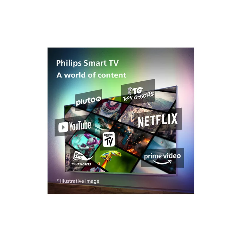 TV - LED - PHILIPS - 108 cm - 4K - 60 Hz - Smart TV - 43PUS7608/12