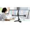 Support pour moniteur de bureau 2 écrans 15 - 32" Noir - NEDIS - MMDOSD110BK