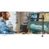 Support pour moniteur de bureau 1 écrans 14-24" Noir - NEDIS - MMSIS110BK