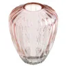 Vase ovale en verre Rose - 8562