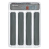 Range Couverts 5 Compartiments 40 Gris Foncé