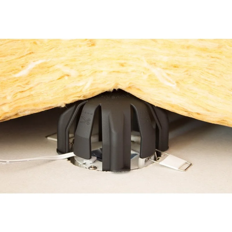 Lot De 3 Cloches De Protection Pour Spot À Encastrer Fixe Noir