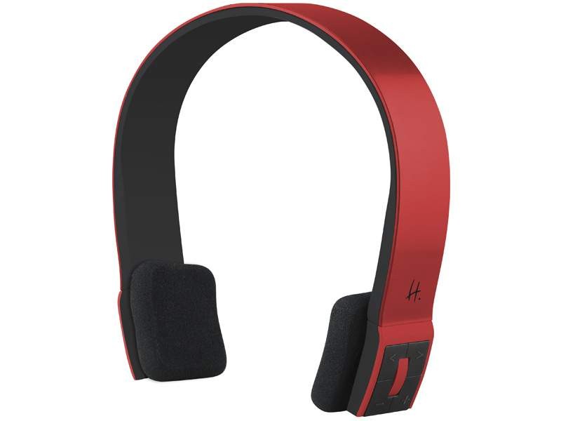 Casque Bluetooth sans fil avec microphone pliable pour TV/ordinateur/téléphone  rouge 