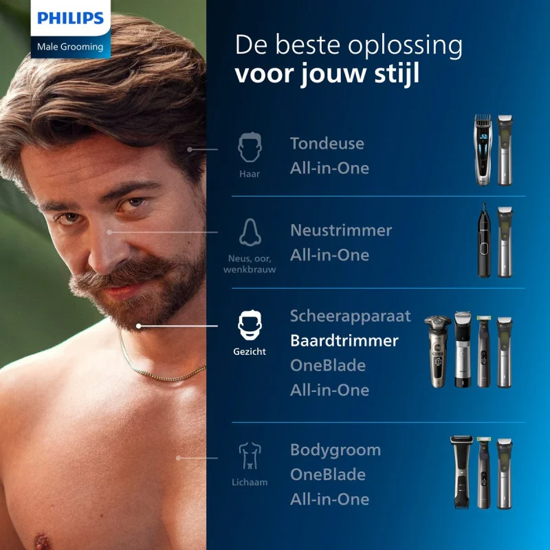 Tondeuse à barbe Beardtrimmer 3000 Series Noir - PHILIPS - BT3234/15