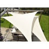 VOILE D'OMBRAGE CURACAO TRIANGULAIRE 3X3X3M BLANC