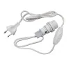 Adaptateur Bouteille E14 Tibelec, Plastique, Blanc 40 W