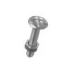 Lot de 8 boulons poêlier en inox, STANDERS, L.20.0 x diam. 6 mm