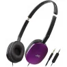 Casque supra-auriculaire pliable Series Flats Noir/Violet - JVC - HAS160MVU