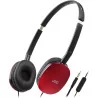 Casque supra-auriculaire pliable Series Flats Noir/Rouge - JVC - HAS160MRU