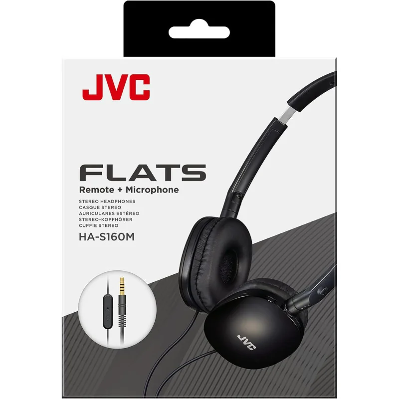 Casque supra-auriculaire pliable Series Flats Noir - JVC - HAS160MBU