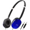 Casque supra-auriculaire pliable Series Flats Noir/Bleu - JVC - HAS160MAU