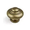 Bouton De Meuble Rond Vieil Or Zamak H.26 X L.30 X P.30 Mm