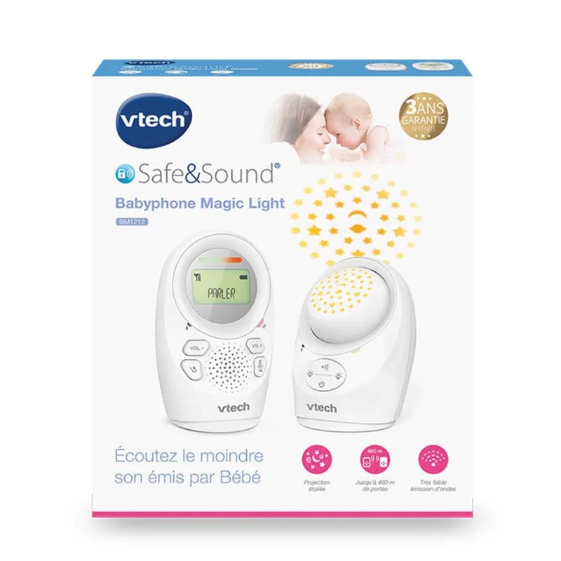 Babyphone Magic Light Blanc VTECH - Dès la naissance