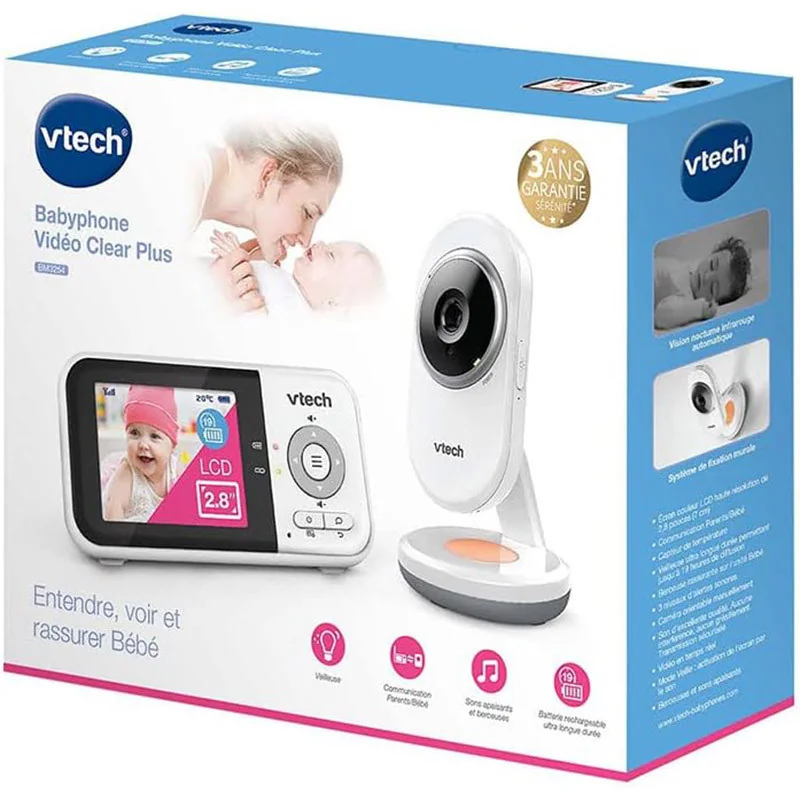 Babyphone Video Clear+ Blanc VTECH - Dès la naissance