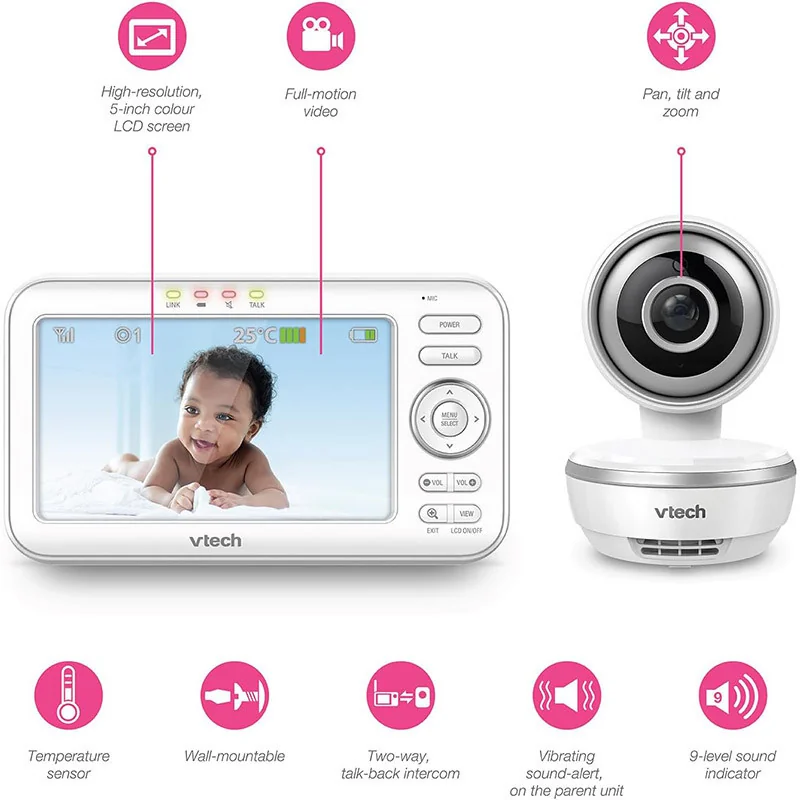 Babyphone Vidéo Vision XXL Blanc VTECH - Dès la naissance